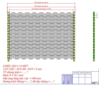 Băng tải  lưới inox